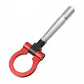 Red Aluminum Alloy Round Front Rear Bumper Trailer Ring Eye Towing Tow Hook Screw For Nissan Gtr R35 2009-up 