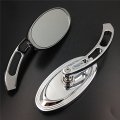 Oval Shape Custom Chrome Mirrors All For Cruiser Bikes Models Including Royal Star Stratoliner Roadliner Road V-star Warrior 