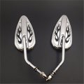 Httmt Buring Flame Furious Mirror Race Compatible With H-d Sportster Dyna Touring Softail Glide