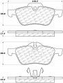 Centric Parts 102 09390 Series Semi Metallic Standard Brake Pad