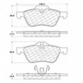 Centric Parts 102 09390 Series Semi Metallic Standard Brake Pad