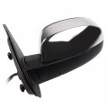 Ocpty Black Left Side Mirror Fit For 2007-2013 Chevy Silverado 1500 Metallic Finish Glass Manual Folding Heated Memory Turn