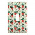 Berry Special Strawberries Plastic Wall Decor Toggle Light Switch Plate Cover 