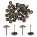 Mromax 40pcs Upholstery Nails Tacks 43 Head Dia Iron Vintage Style Metal Round Thumb Push Pins 0 67 Height For Furniture