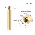 Uxcell M4x40mm 6mm Male-female Brass Hex Pcb Motherboard Spacer Standoff For Fpv Drone Quadcopter Computer Circuit Board 30pcs