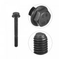 Uxcell M6x55mm Hex Flange Bolts 5pcs 10 9 Grade Carbon Steel Hexagon Head Screws