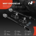 A-premium Set Of 4 Front Inner Outer Tie Rod End Kit Compatible With Hyundai Elantra 2001-2006 Tiburon 2003-2008 Kia Spectra