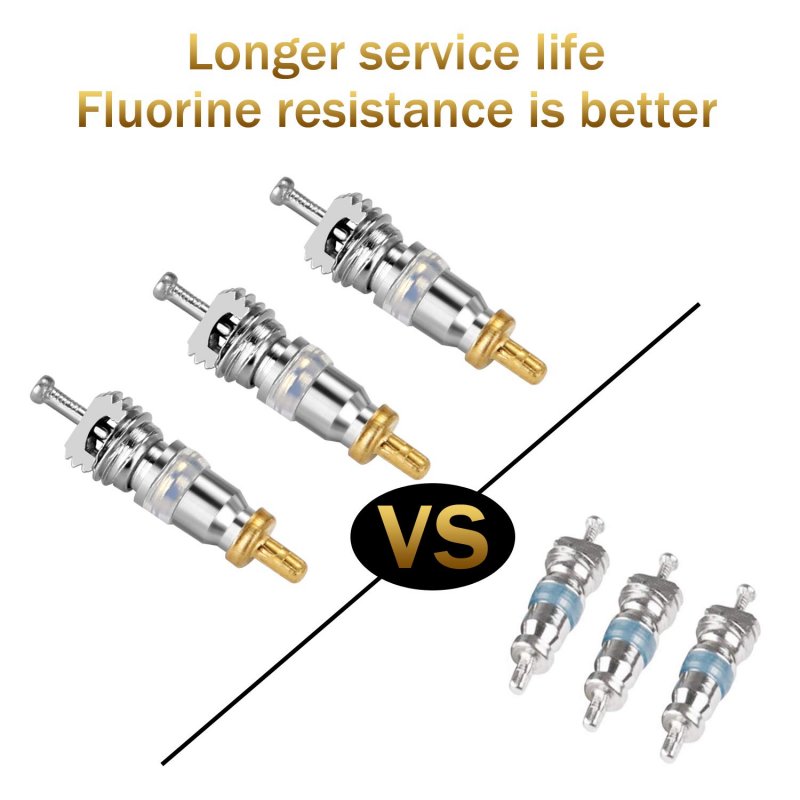 Valve Core Remover Installer Tool With Dual Size Sae 1 4 And 5 16 Port 20 Cores Teflon Seal 10 Brass Nuts For R22 R12 R407 R410