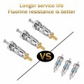 Valve Core Remover Installer Tool With Dual Size Sae 1 4 And 5 16 Port 20 Cores Teflon Seal 10 Brass Nuts For R22 R12 R407 R410