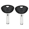 Cicitree 2x Uncut Blank Black Transponder Ignition Key Blade Shell Fob Compatible For Bmw Motorcycle F650 F800 F650g F800g