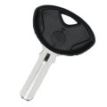 Cicitree 2x Uncut Blank Black Transponder Ignition Key Blade Shell Fob Compatible For Bmw Motorcycle F650 F800 F650g F800g