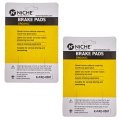 Niche Brake Pad Set For Harley-davidson Street Glide Tri 83911-09b Rear Organic 2 Pack