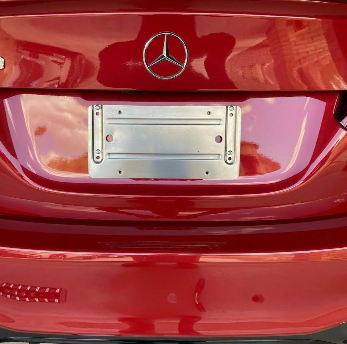 Rear Bumper License Plate Tag Holder Set Bracket For Mercedes-benz Cle-class Cle300 Cle450 Cle53 Amg 2024a 2025 A Stainless