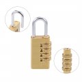 Uxcell 4 Digit Combination Padlock Brass Locks 5mm Shackle Diameter 2pcs For Gym Locker Fence Suitcase Travel Outdoor