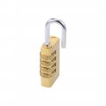 Uxcell 4 Digit Combination Padlock Brass Locks 5mm Shackle Diameter 2pcs For Gym Locker Fence Suitcase Travel Outdoor