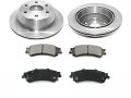 Rear Ceramic Brake Pad And Rotor Kit Compatible With 1999-2006 Gmc Sierra 1500 