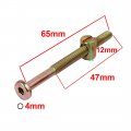 Uxcell M6x65mm 45mm Long Thread Hex Key Drive Socket Furniture Bolt W Barrel Nut 10 Set