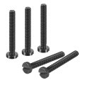 Black Oxide Slotted Button Head Screws 100pcs 6-40 X 1 Carbon Steel Machine Screw For Furniture And Electrical Components 