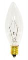 Pack Of 25 Watt Clear Candelabra Base E12 Torpedo Tip 130v Petite Chandelier Bulbs 