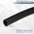 X Autohaux 1 Set Silicone Vacuum Tubing Hose 1m 9mm Id Engine Automotive Line Black