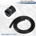 X Autohaux 1 Set Silicone Vacuum Tubing Hose 1m 9mm Id Engine Automotive Line Black