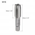 Metric Hand Tap M18 Thread 5 Pitch 4 Straight Flutes H2 Alloy Tool Steel Bottom Er Screw Tap Set Tapping Tools For Repairing 1