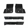 Floor Support Pan Braces Body Mounts Torque Box Rust Frame Repair Front For 1997-2006 Tj Wrangler Pair Left Driver Right 