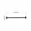 Uxcell 87mm Drive Shaft For 1 10 Rc Car Truck Black 2pcs