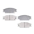 Front Brake Pads For Hyundai Accent 1995 2005 Semi Metallic Friction Bonded Attachment 14 73 Mm Inner Outer Pad Thickness Sold 