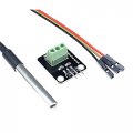 Ds18b20 Digital Waterproof Temperature Sensor Module Kit Stainless Steel Probe For Arduino Pluggable Terminal Adapter 1m Cable
