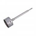 Wall Hole Drill Bit 105mm Concrete Cement Stone Saw Cutter 290mming Depth Round Shank With Connecting Rod For Sds X4 Impact 