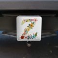 Letter Z Floral Monogram Initial Tow Trailer Hitch Cover Plug Insert