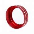 X Autohaux 3pcs Red Aluminum Alloy Car Ac Climate Control Ring Knob Trim Cover For Dodge Challenger Charger 2015-2021 Durango