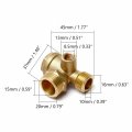 Othmro 3pcs Brass Air Compressor Valve 3-port One Way Male Threaded Check For 0 79x0 63x0 33 Inch Central Pneumatic Parts
