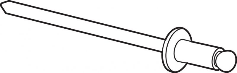 Prime-line Mp10842 Blind Rivets In X 4 Wide Dome Head 1 8 Grip Range Rustproof 50 Pack