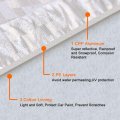 Uxcell 3xxl Silver Tone Soft Aluminum Car Cover Outdoor Weather Waterproof Breathable Rain Snow Heat Resistant 570 X 190 160cm