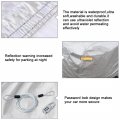 Uxcell 3xxl Silver Tone Soft Aluminum Car Cover Outdoor Weather Waterproof Breathable Rain Snow Heat Resistant 570 X 190 160cm