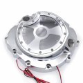 Httmt- Chrome W Green Led Engine Clutch Cover Compatible With 2006-2014 Kawasak Zx14r Zzr 1400 Right P N Mt313-004a-cd