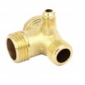 Uxcell Air Compressor Check Valve G1 2 X G3 8 Male Thread 21mmx16mmx10mm 3 Way Pneumatic Accessory
