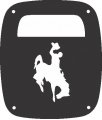 Jeeptails Cowboy Up Tail Lamp Light Covers For Jeep Wrangler Yj And Tj Black Set Of 2 