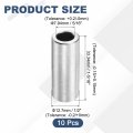 10pcs Aluminum Spacer 1 2 In Od X 5 16 Id 1-5 Length Round Metal Screw Standoff Bushing Plain Finish Unthreaded For Screws