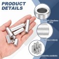 10pcs Aluminum Spacer 1 2 In Od X 5 16 Id 1-5 Length Round Metal Screw Standoff Bushing Plain Finish Unthreaded For Screws