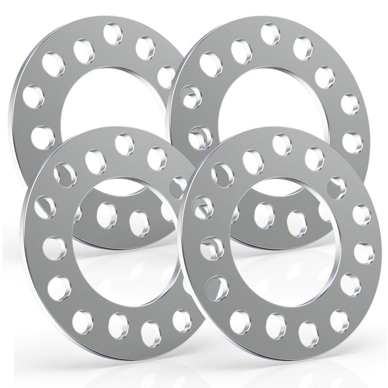 Wheel Spacers 1 4 In 6mm Cnc Aluminum 5 Lug 1 2 For 5x108 5x101 6 5x110 5x112 5x114 3 5x98 5x100 5x115 4 Pieces