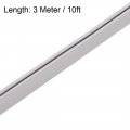 Uxcell Edge Trim Seal Grey Pvc Plastic U Channel Protector Fits 1 64 16 10 Feet Length