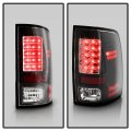 Acanii For Factory Led Tail Light Model 2013-2018 Dodge Ram 1500 Black Lights Brake Lamps Left Right