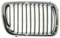 Passenger Side Grille Assembly For Bmw Part Number Bm1200123 Black Plastic And Metal Replacement 
