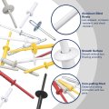 100pcs 3 16 X3 4 Aluminum Blind Rivets Grip And Steel Mandrel Dome Head Long Split For Metal Furniture Automotive White