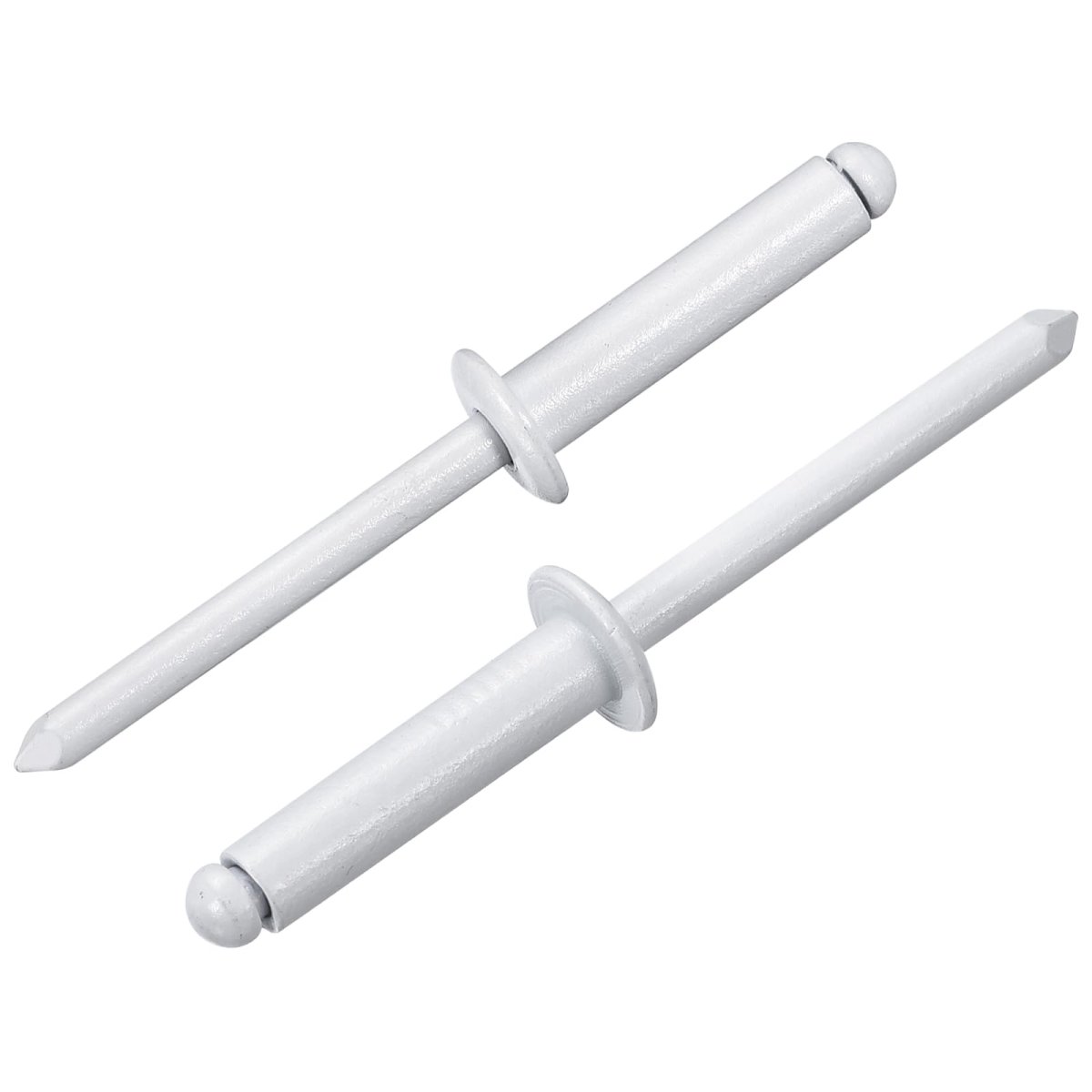 100pcs 3 16 X3 4 Aluminum Blind Rivets Grip And Steel Mandrel Dome Head Long Split For Metal Furniture Automotive White