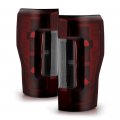 Red Smoked Tail Brake Lights Lamps Pair Set For 2017-2019 F250 F350 F450 Superduty Pickup Truck Factory Incandescent Lamp Type 