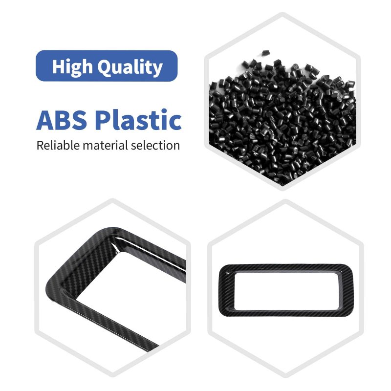 Rt-tcz For Silverado Armrest Box Tray Trim Cover Carbon Fiber Interior Accessories Chevy Suburban Gmc Sierra 2014-2018
